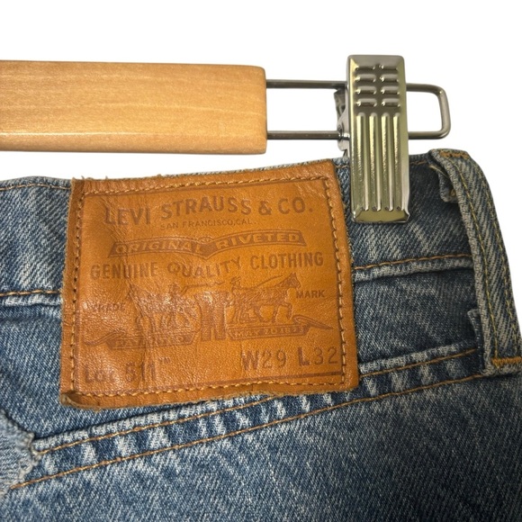 Levi’s Women’s 511 Premium Patchwork Denim Jeans- Size 27 - Picture 7 of 11